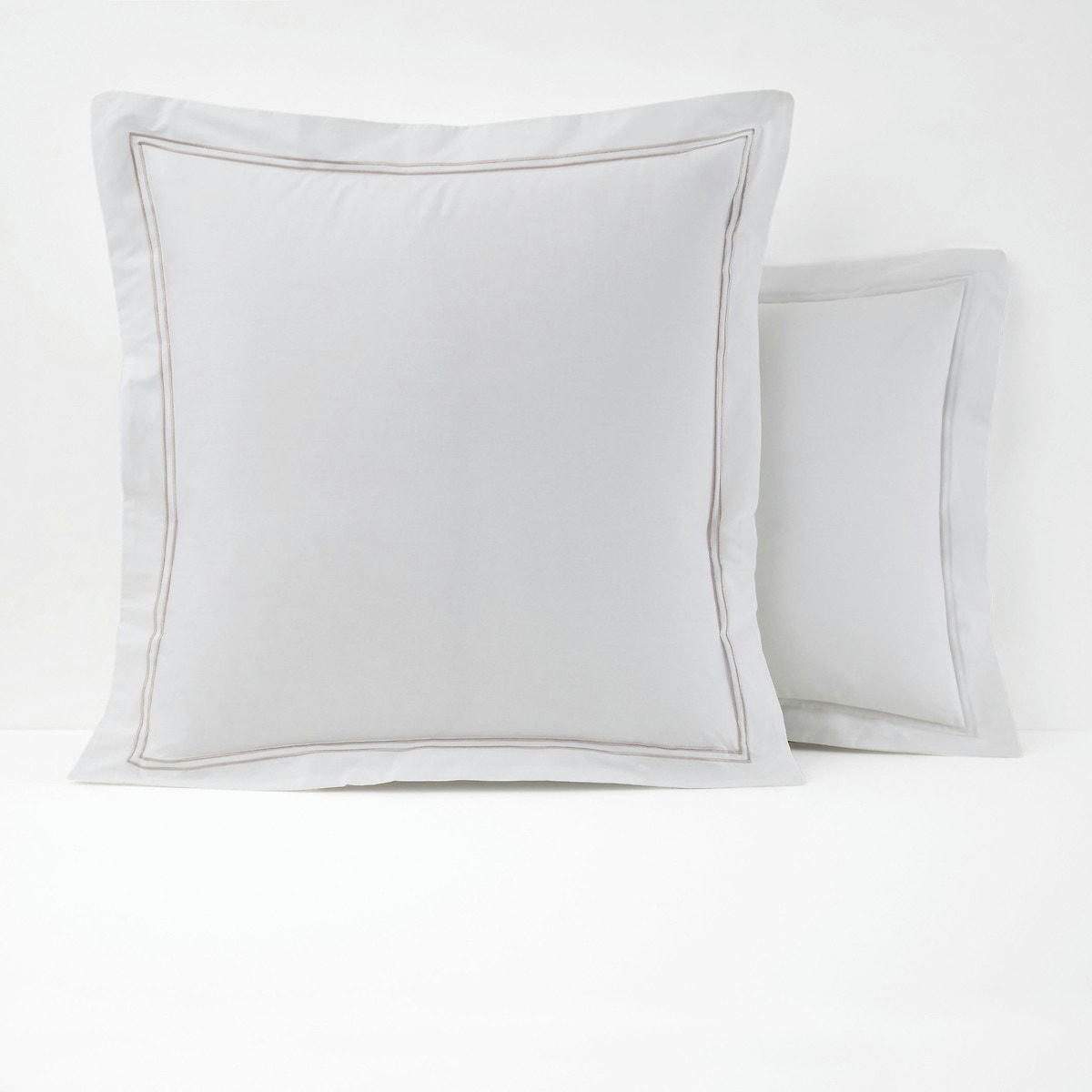 Taie d'oreiller percale pur coton, Palace