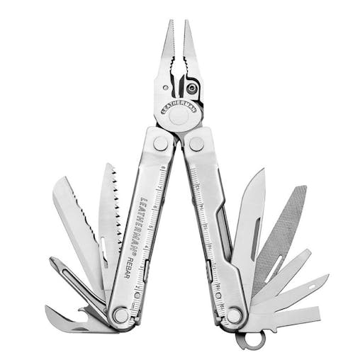 New Leatherman Rebar Stainless Steel Multi-Tool & Leather Sheath