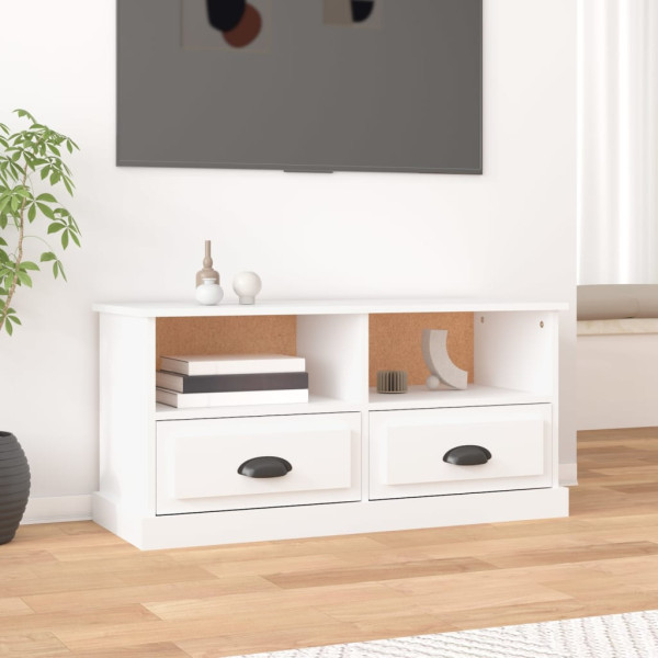 Szafka Pod Telewizor Biały Stolik Półka Szafka RTV93x35.5x45 cm