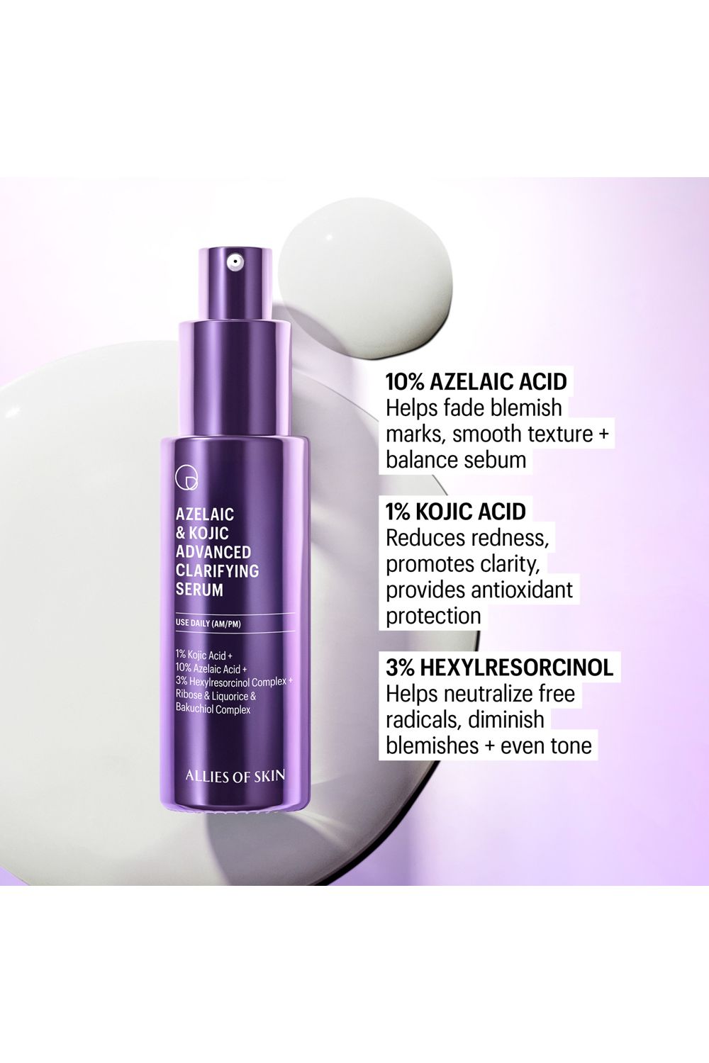 Allies Of Skin Azelaic & Kojic Advanced Clarifying Serum 30ml