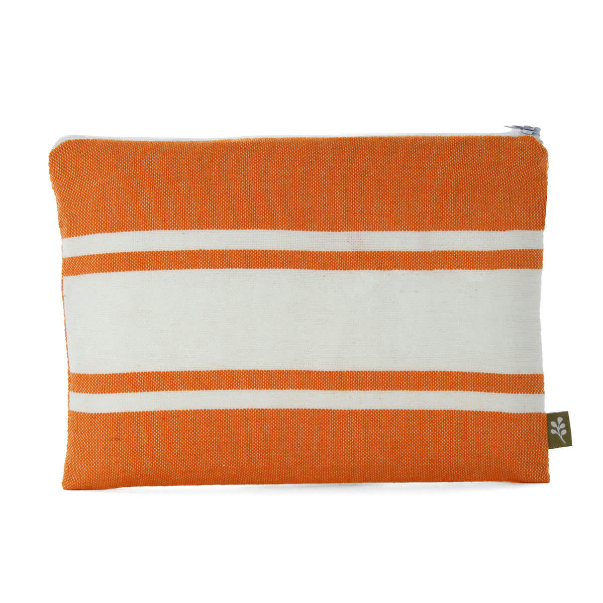 ST TROPEZ - Pochette de plage coton  18x24 mandarine