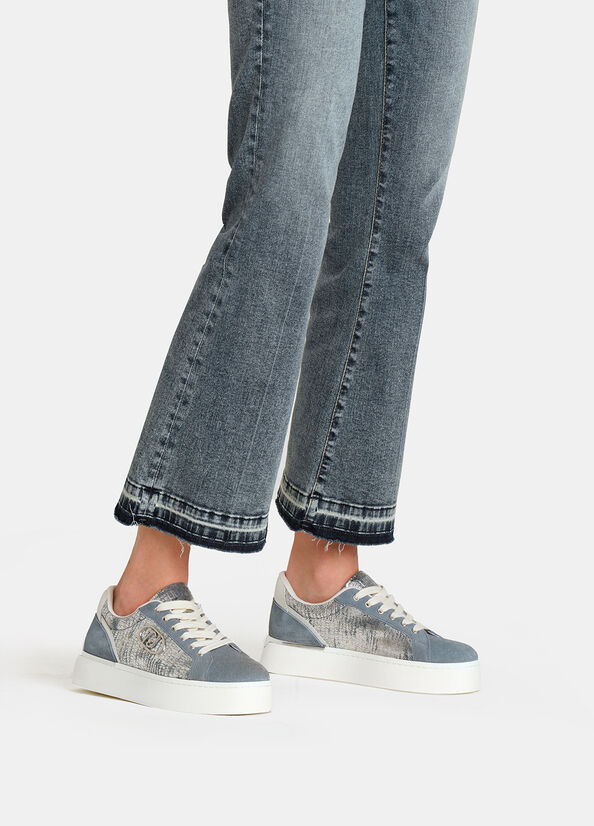 Sneakers in crackle laminato