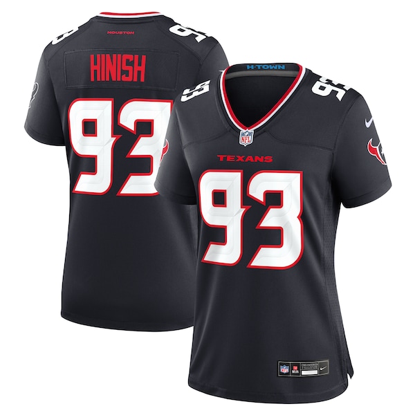 Kurt Hinish Houston Texans Nike Women's Team Game Jersey -  Navy