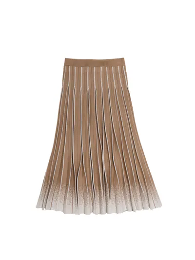 Pleated Knitted Skirt - 25WDK334U