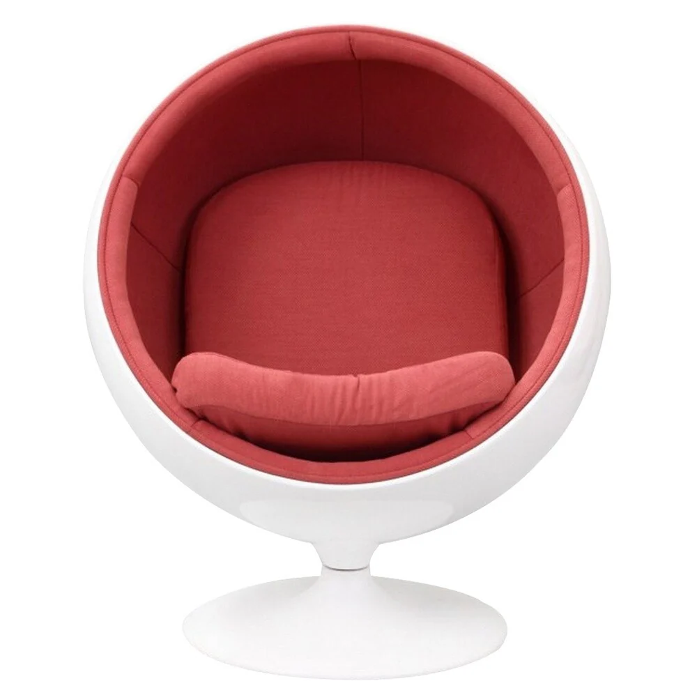 Eero Aarnio Style Kids Ball Chair in Pink
