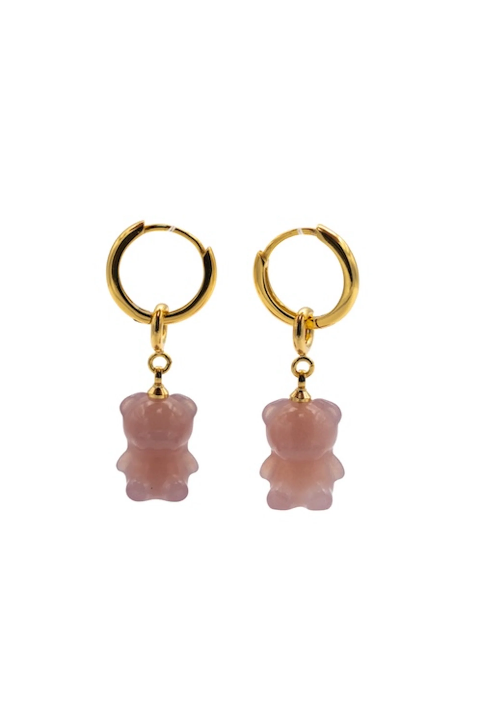 Bear — Agate Charm Earrings