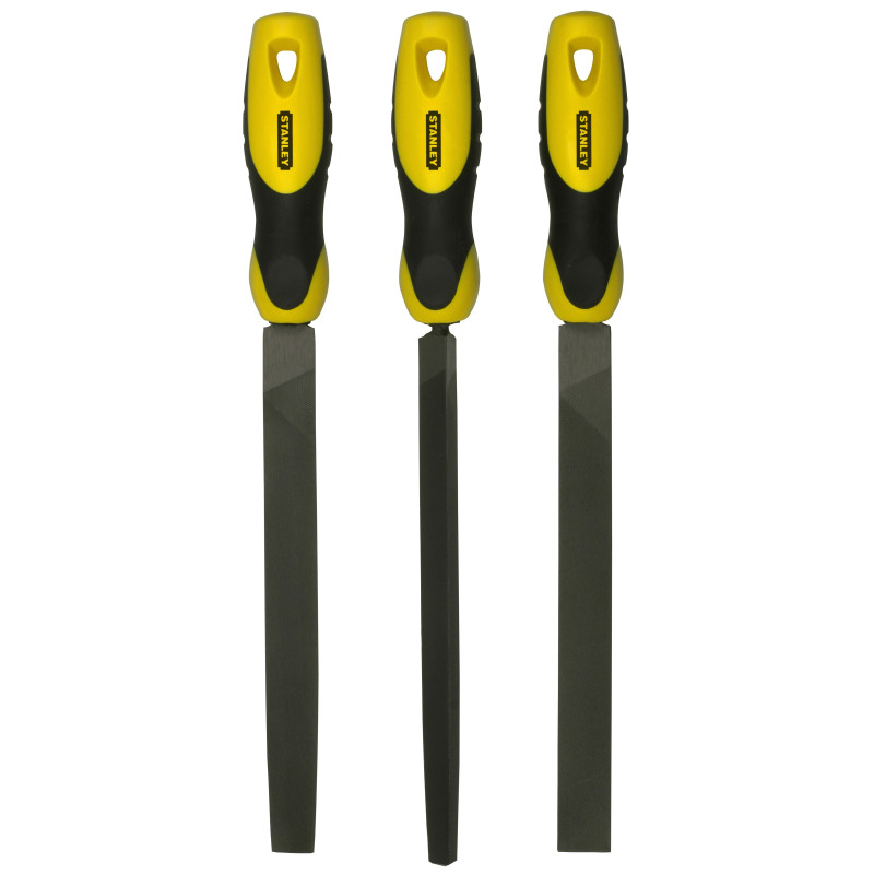Jeu de limes demi-douces 200 mm 3 pièces STANLEY