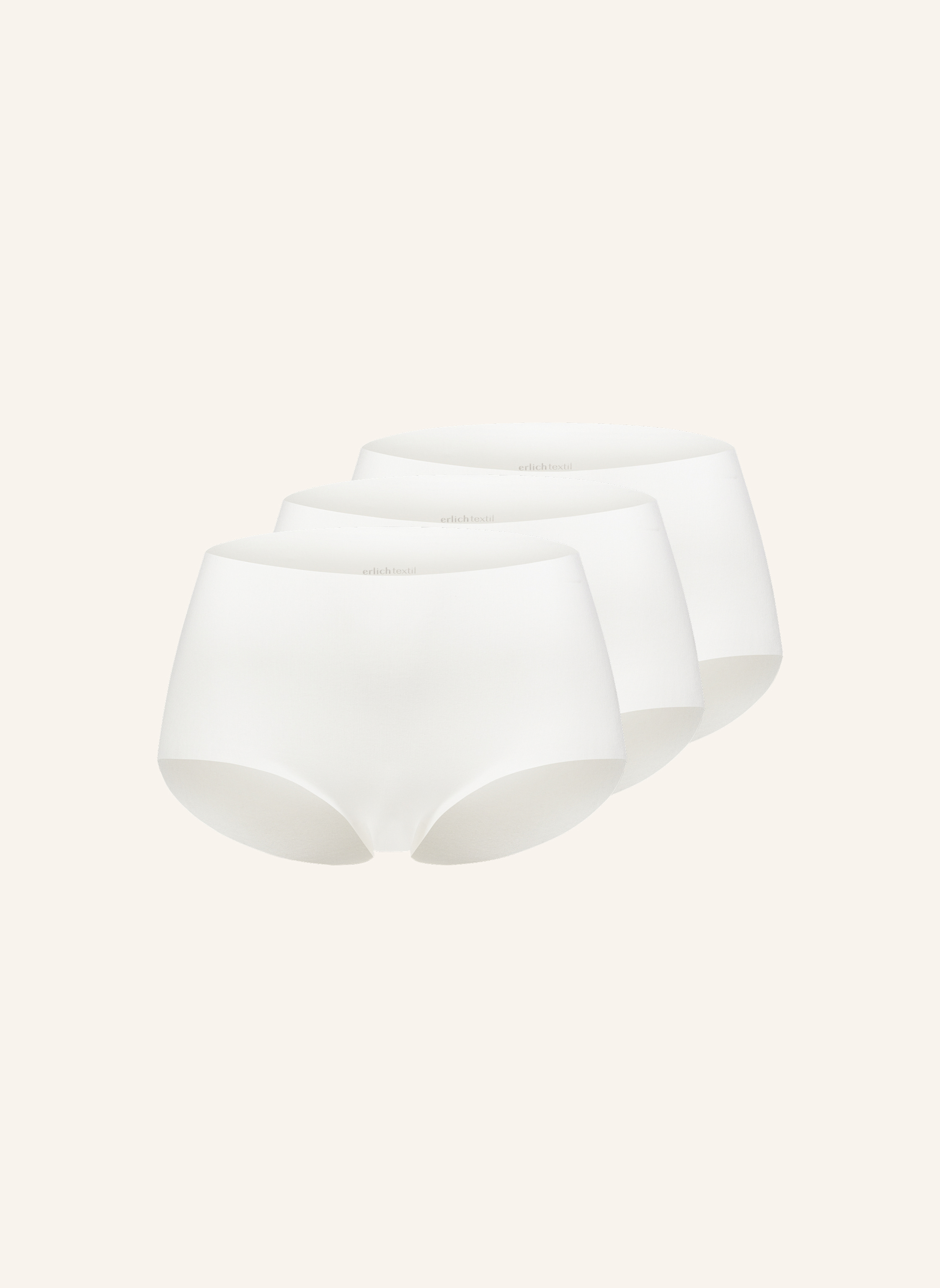 erlich textil 3er Pack Light Touch High Waist Slip mit weichem Modal - nahtlose Kanten