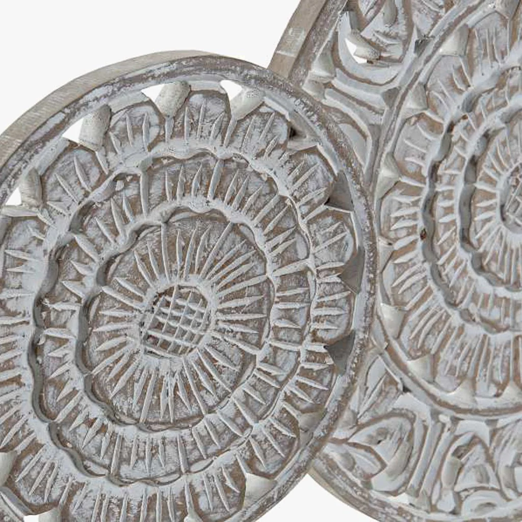 Decoração de Parede Branco Decapé MANDALA