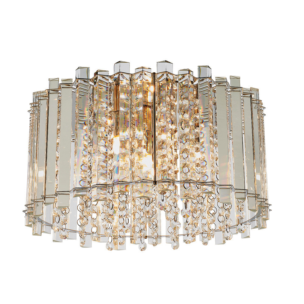 Lampa sufitowa HANNA szklane krople chromowana 4xG9x8W IP20 Endon