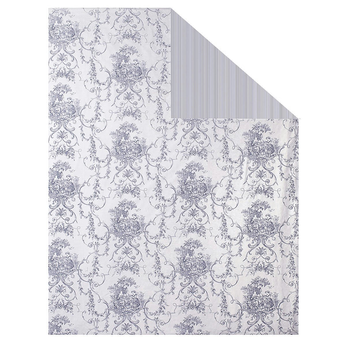 PROMISE - Housse de couette coton biologique bleu foncé 240x220 cm