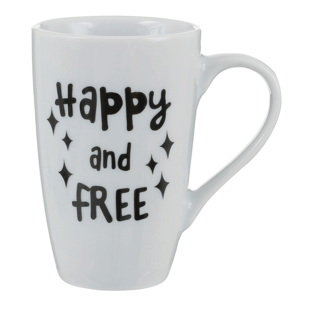 CANECA 400 ML HAPPY AND FREE