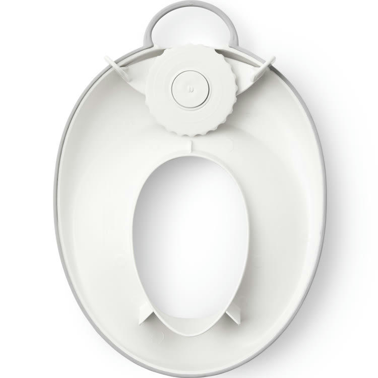 - Réducteur de toilettes Gris et blanc