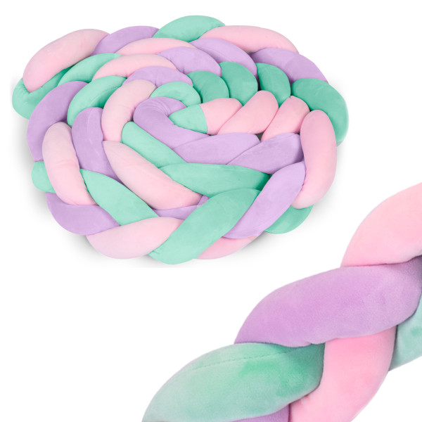 Ochraniacz do łóżeczka warkocz otulacz pleciony 3m Ricokids