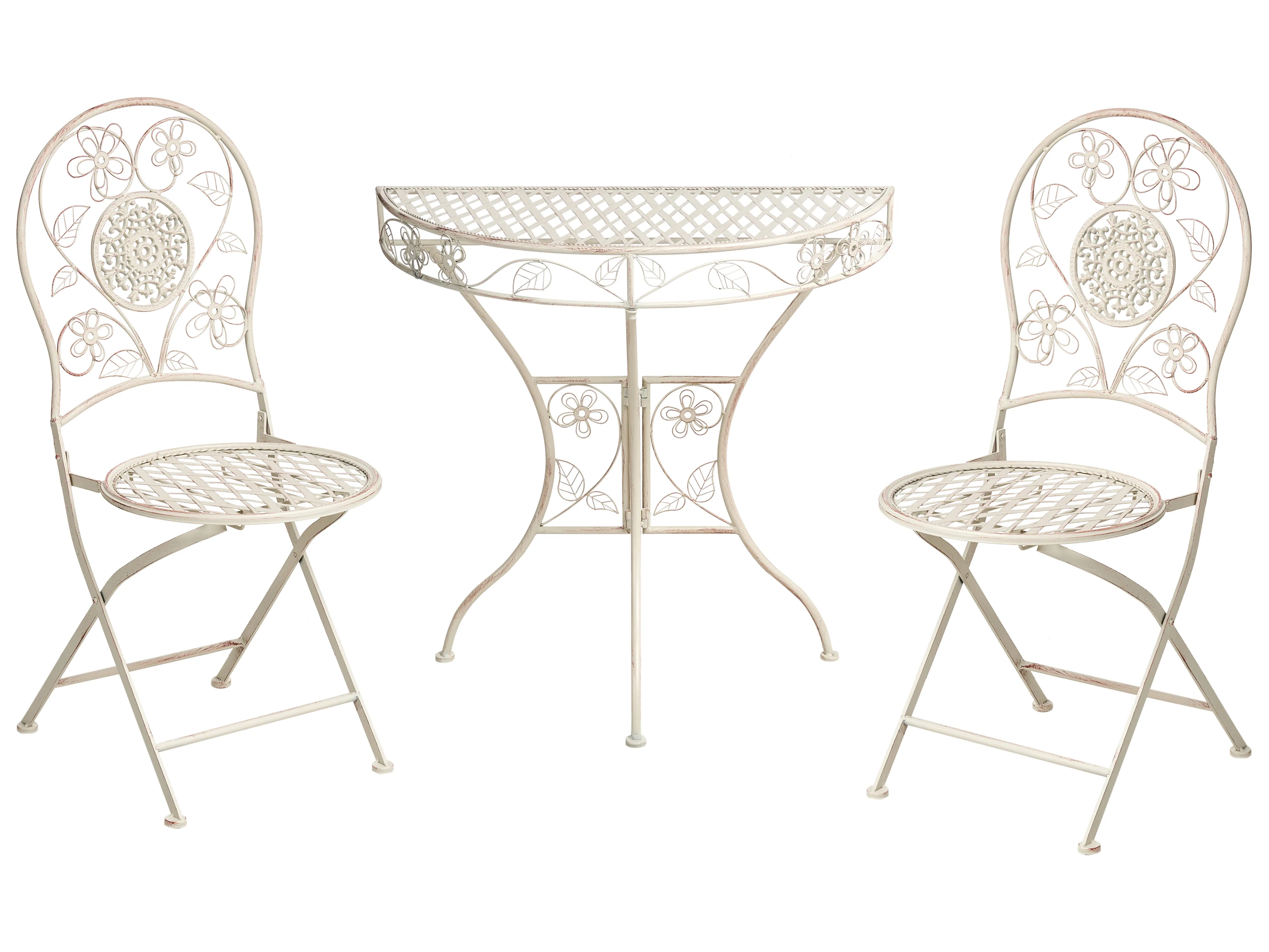 Bistro Set YAVIZA Metal Light Beige