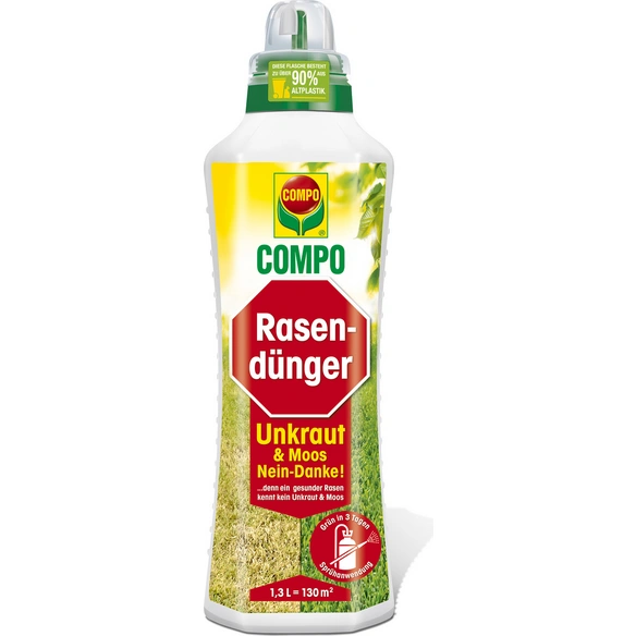 Rasendünger, Moos und Unkraut, 1,3 l