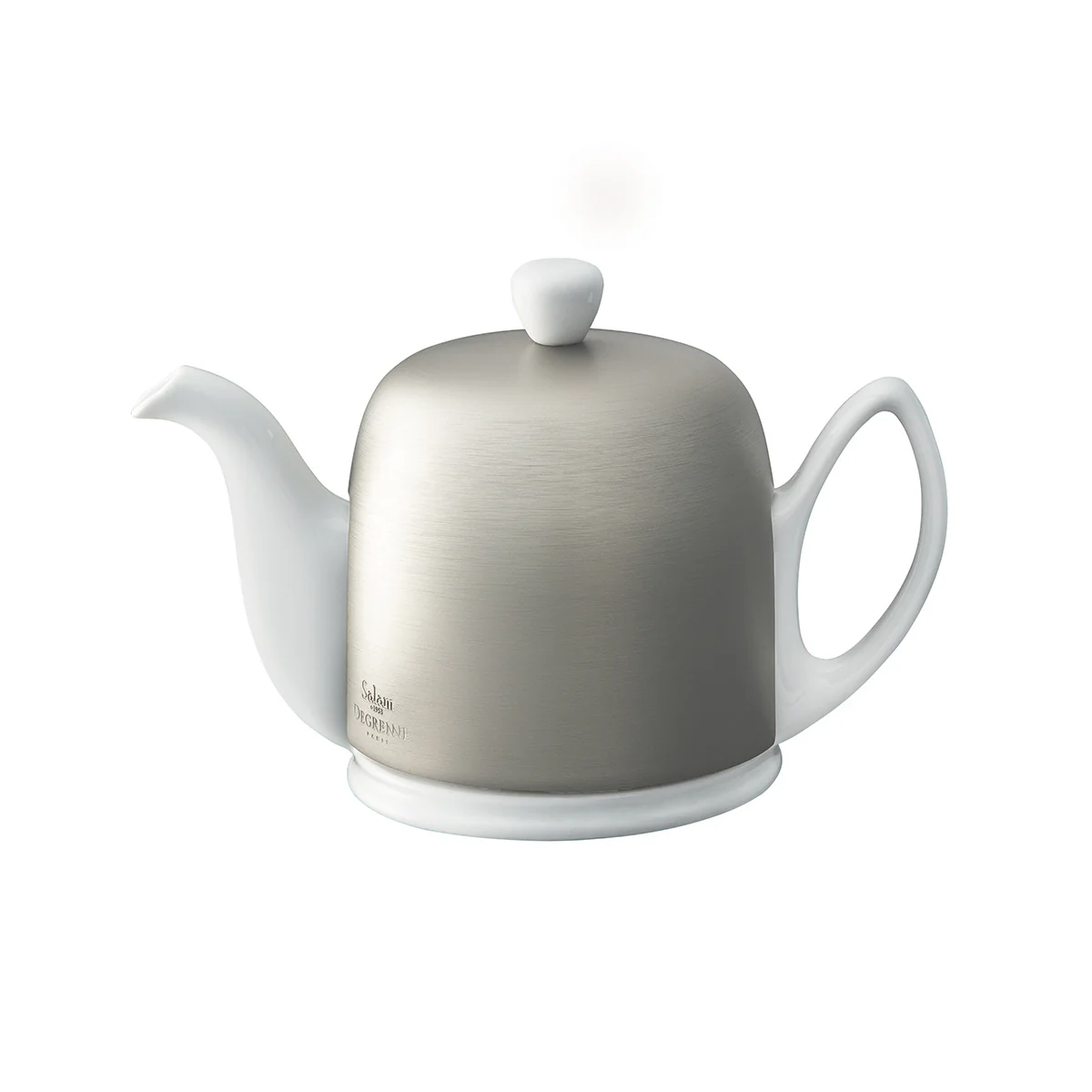 SALAM MINERALE Théière cloche zinc - corps blanc