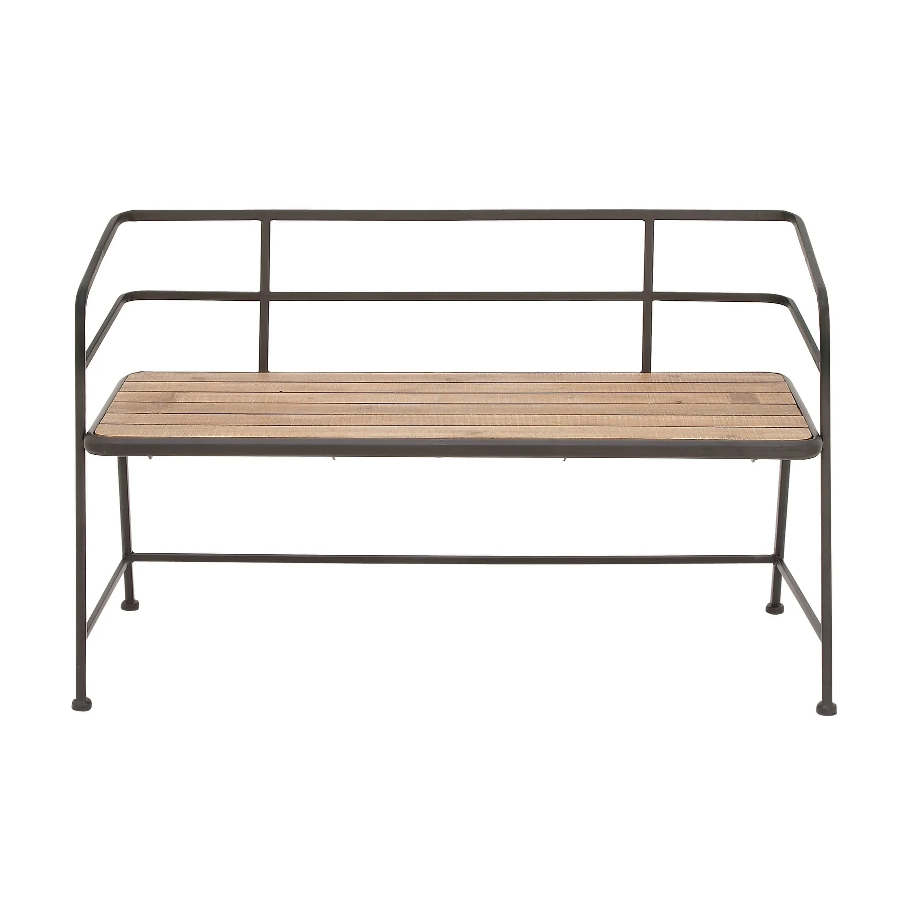 Benzara Metal/Wood 28-inch H x 45-inch W Bench