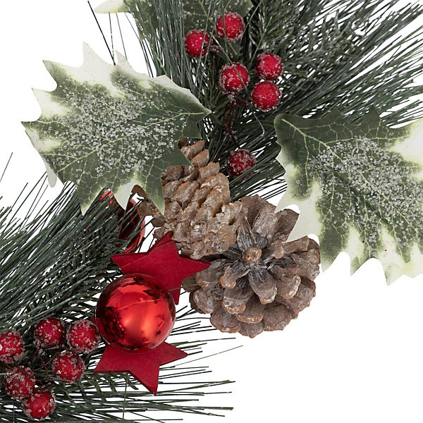 Guirlande Nature bois branches 1,5m rouge - Atmosphera