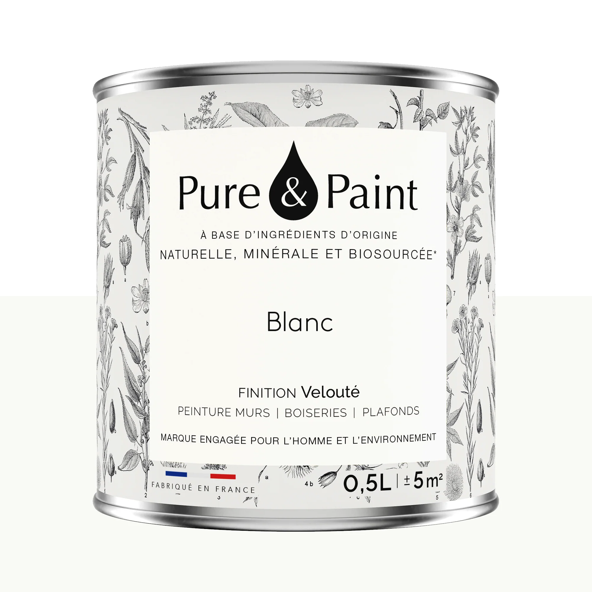 Pure and Paint Peinture Peinture blanc 0,5 L