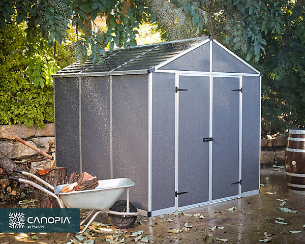 Abri de jardin Rubicon Canopia 229x229 cm Aluminium et Polycarbonate