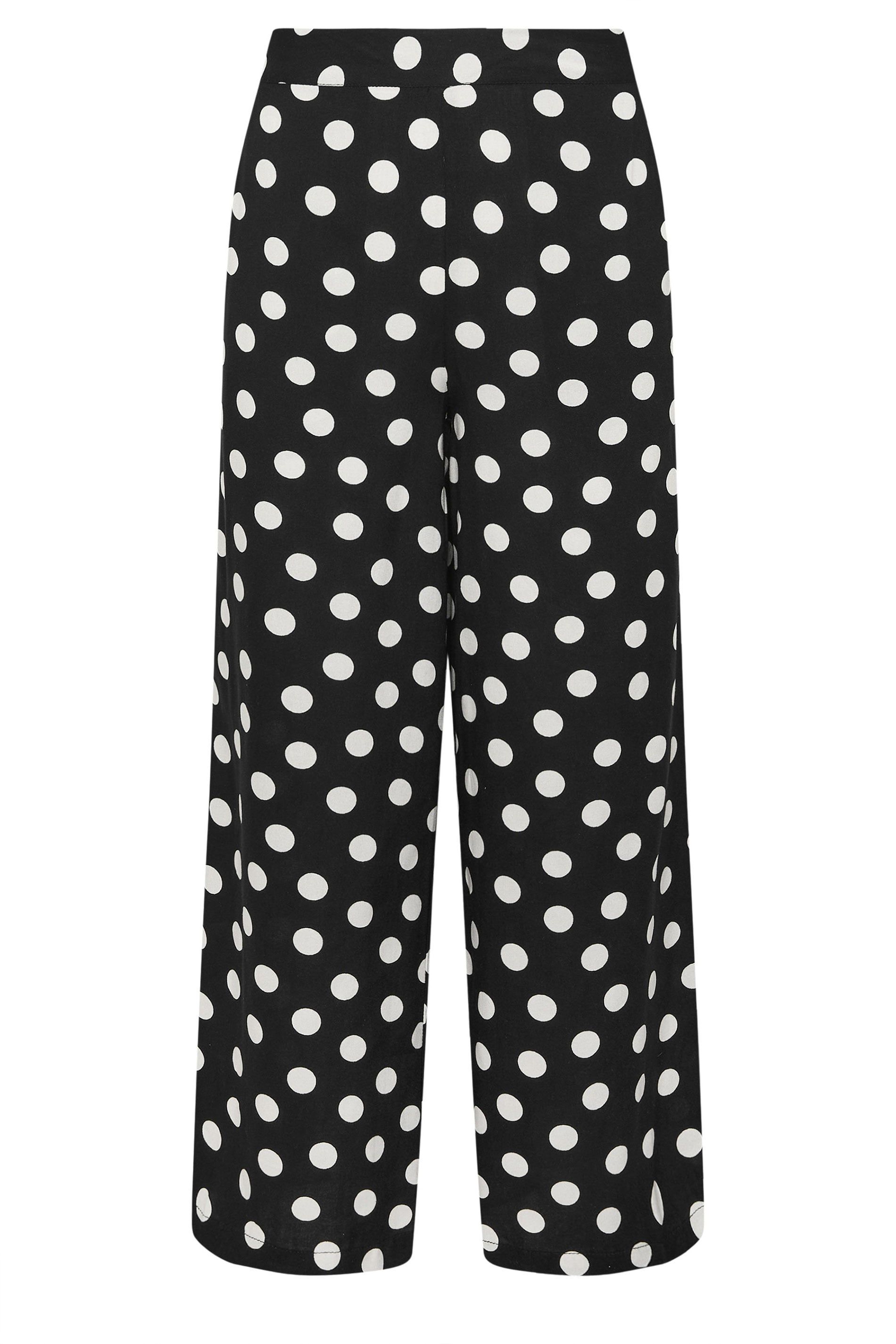 M&Co Petite Printed Wide Leg Trousers