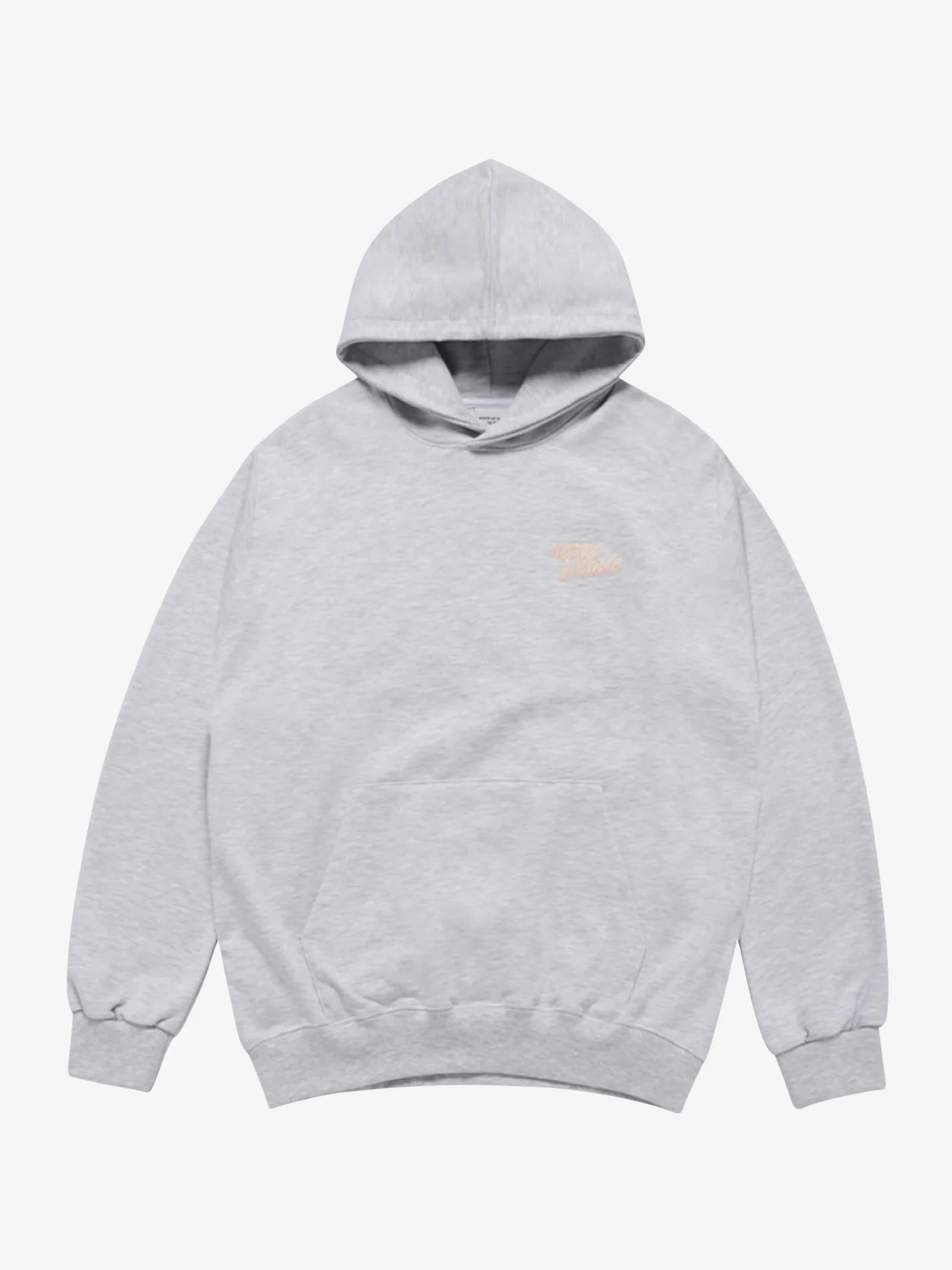 Round Script Boucle Logo Hoodie
