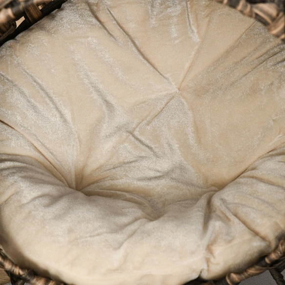 Katzenhöhle, ØxH: 52 x 58 cm, Kunststoff/Rattan