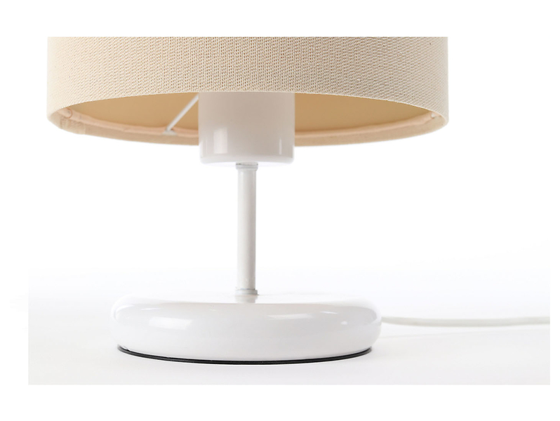 Lampa stołowa Boho tkaninowa beżowa