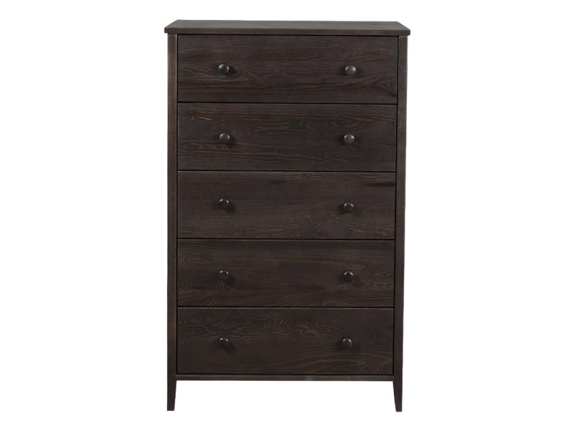 Komoda drewniana COLORADO III, 5 szuflad, kolor orzech