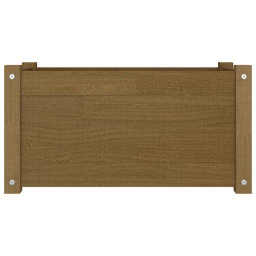 NNEVL Garden Planters 2 pcs Honey Brown 60x31x31 cm Solid Pinewood