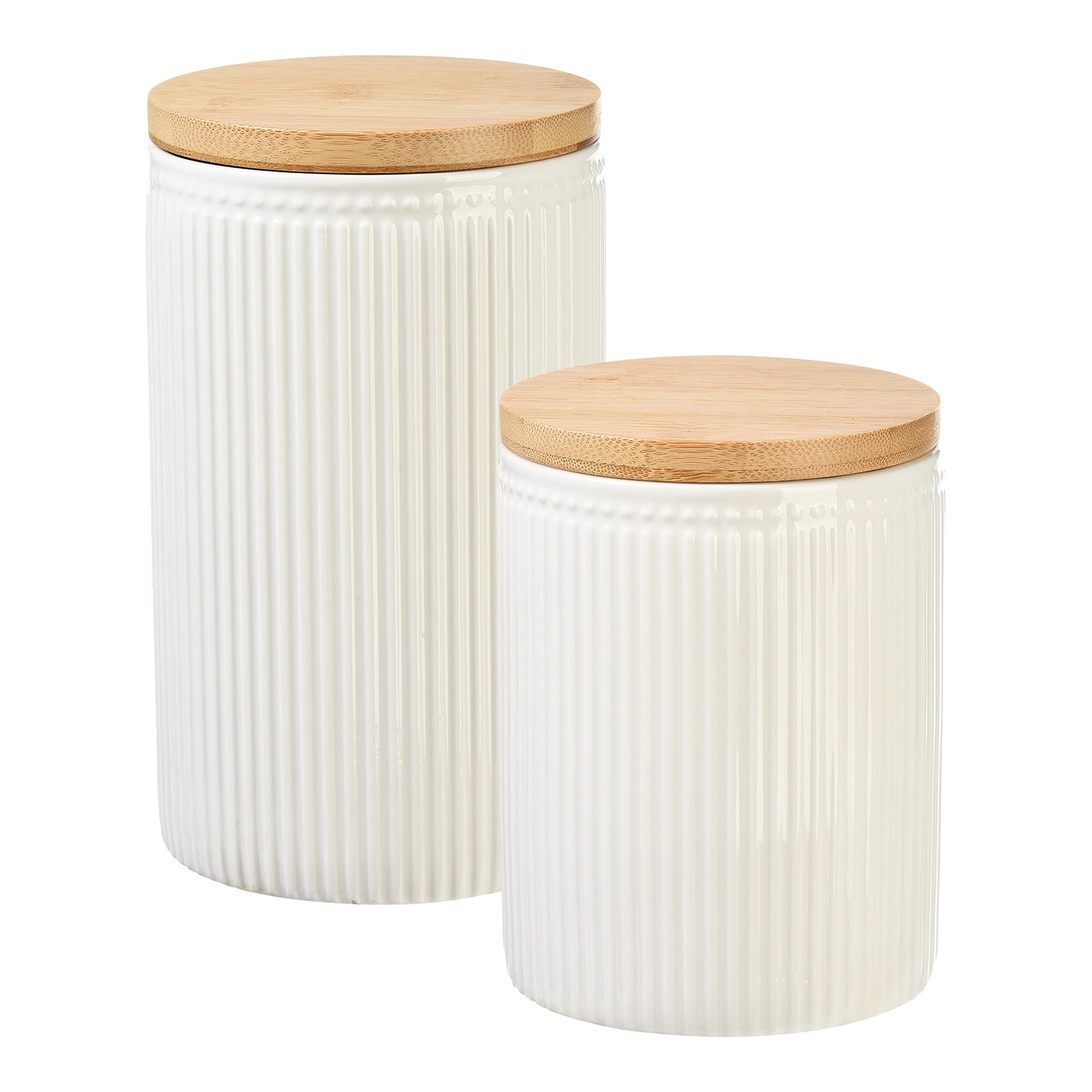 Vorratsdosen-Set Relief Creme, 2 -tlg.