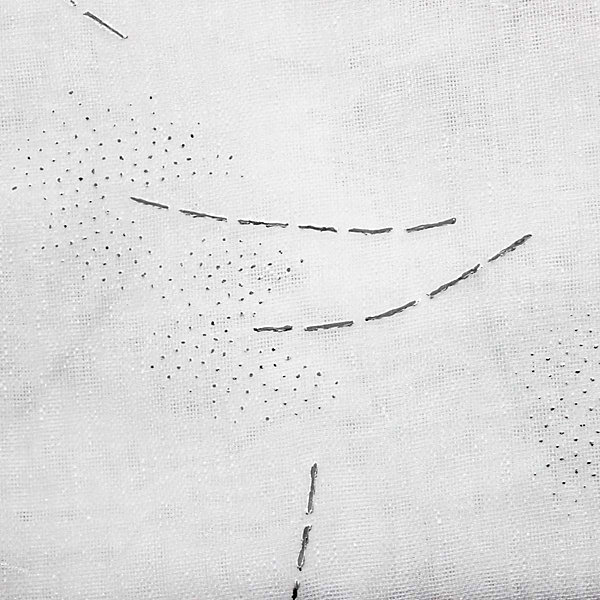 Panneau a oeillets 140 x 240 cm voile sable applique dalya Blanc
