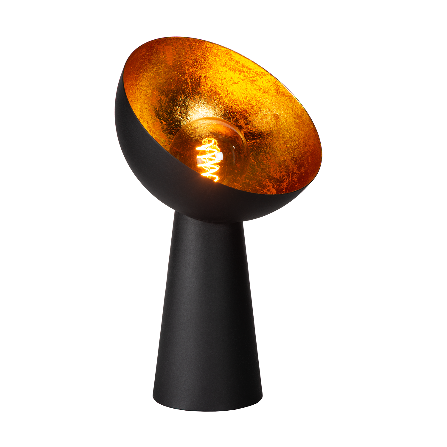 Atmooz Hopi - Tafellamp - Zwart en Goud - Metaal - 43 cm