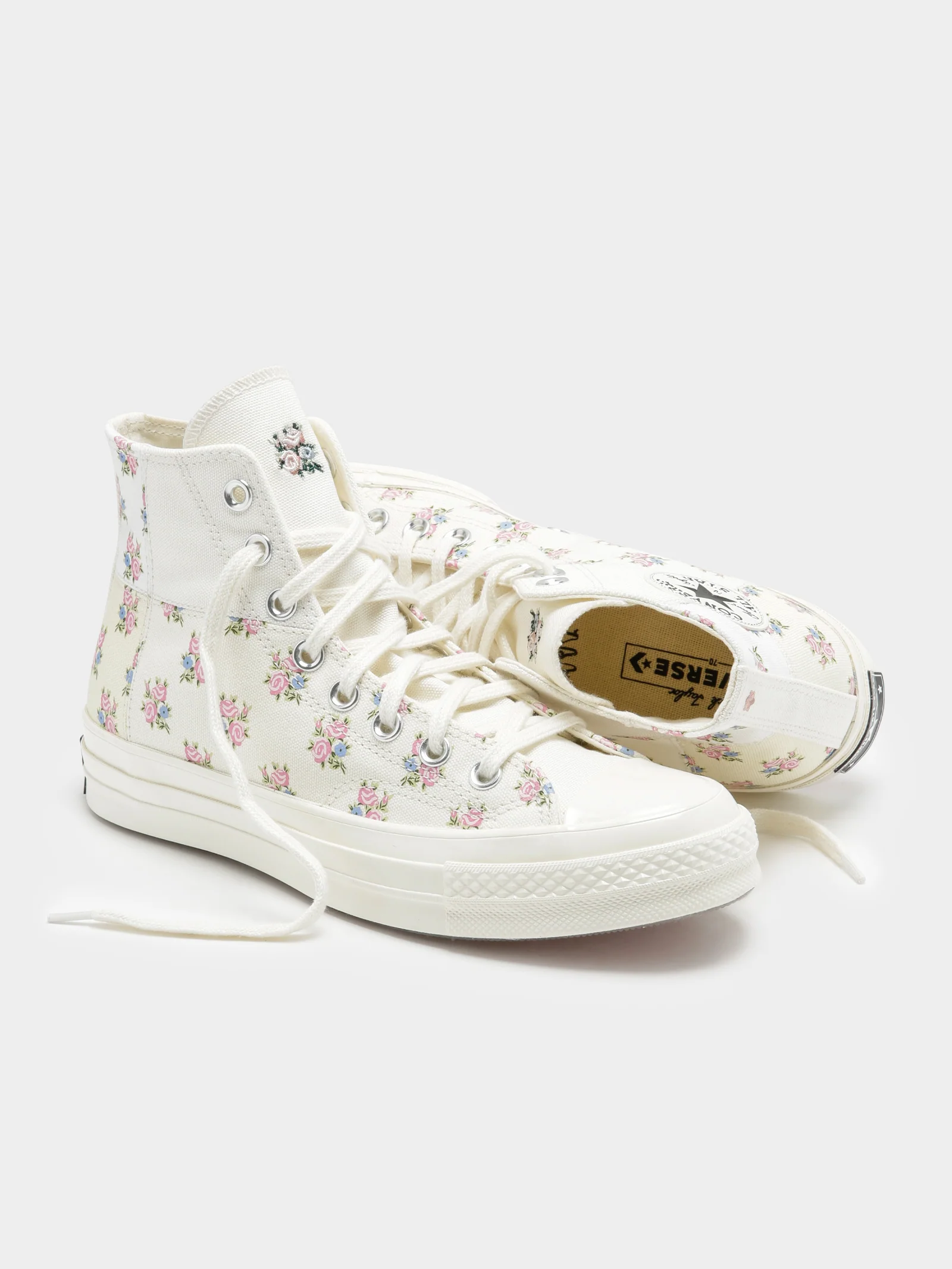 Womens Chuck 70 High Top Patchwork Floral Sneakers
