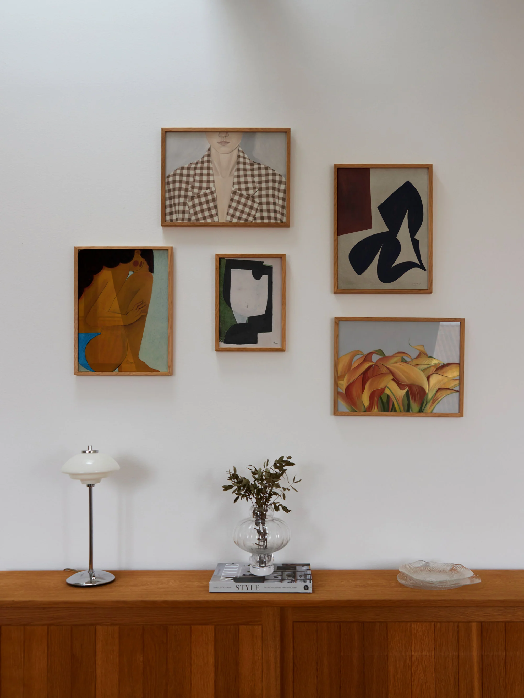 Gerahmte Wandbilder Artwall No. 38, 5er-Set