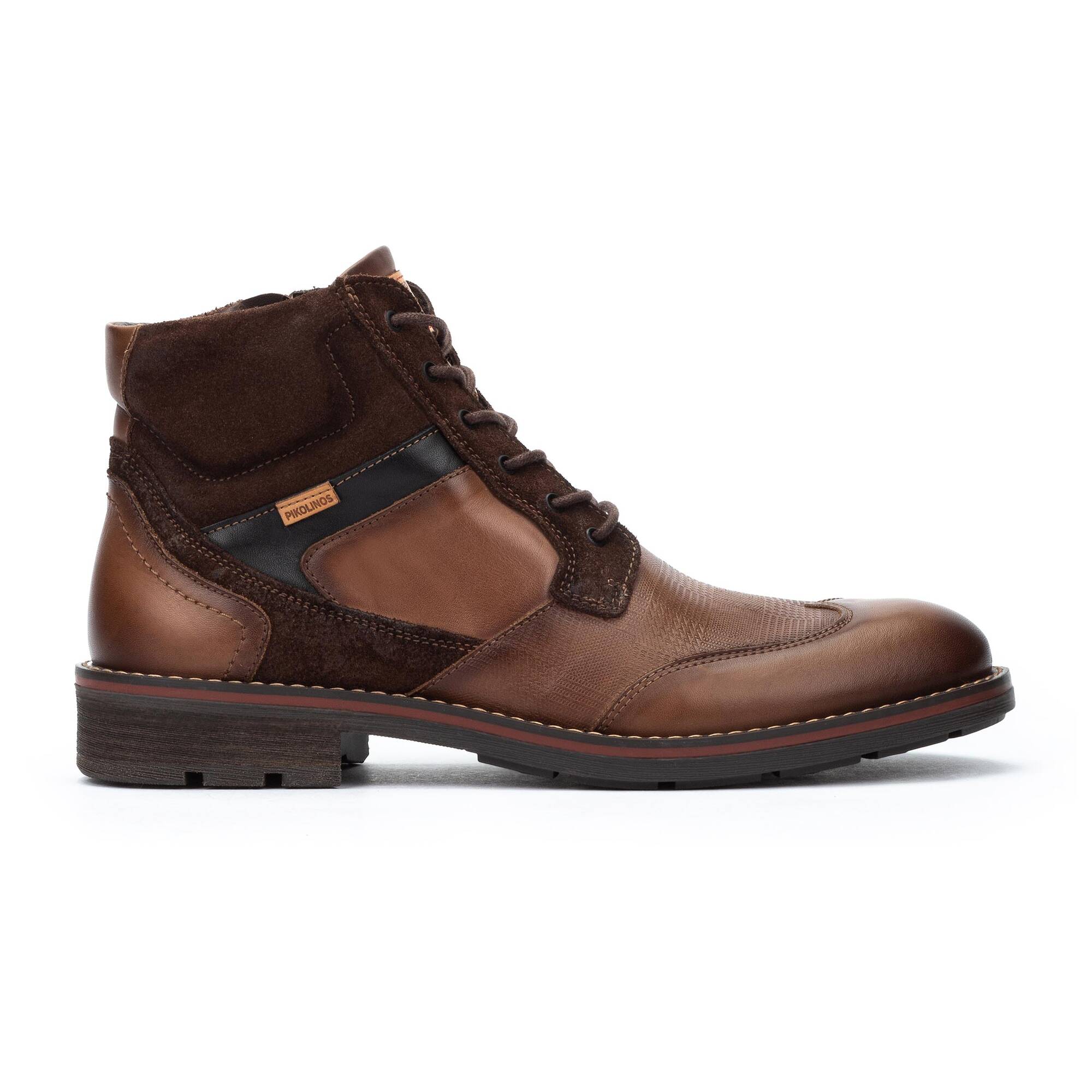 YORK - Botín con cordones y cremallera para hombre