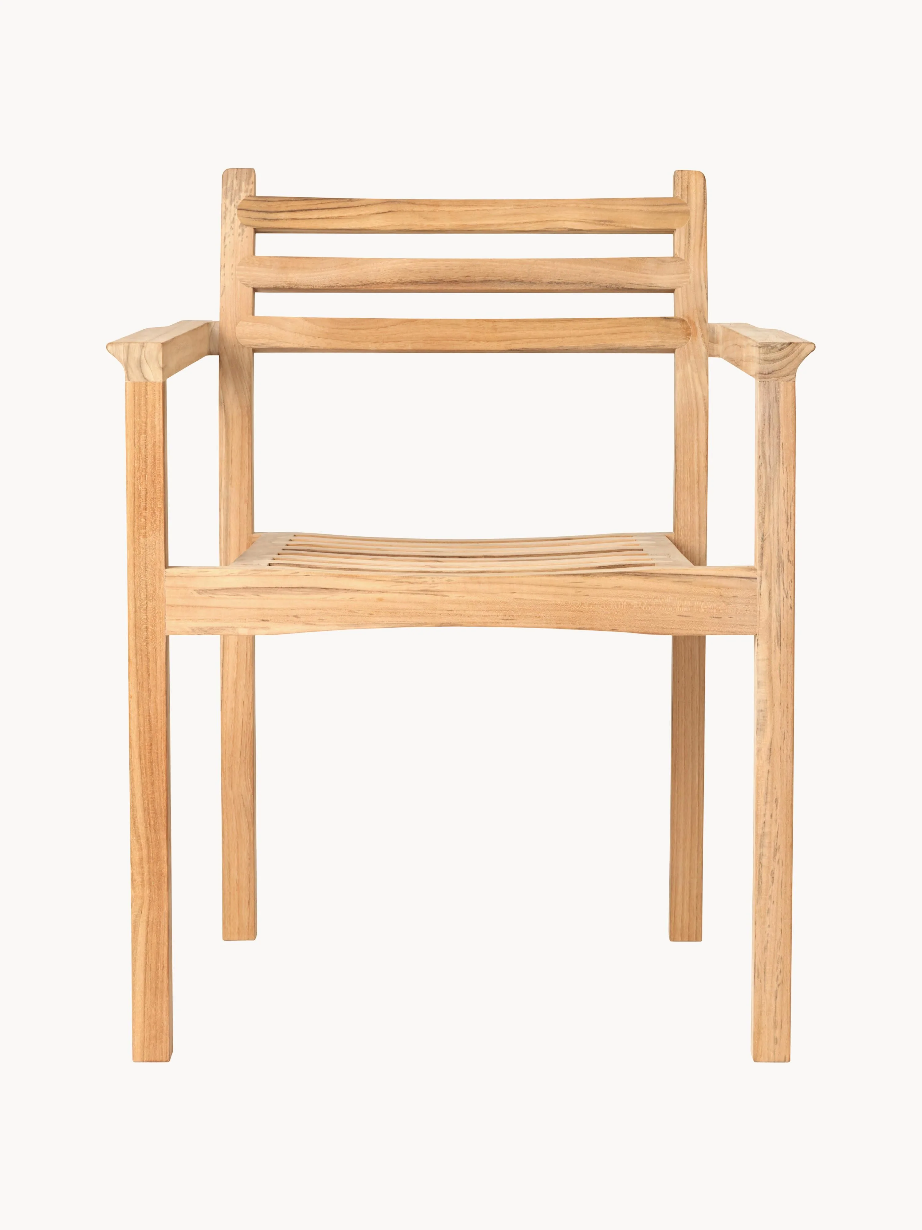 Stapelbarer Gartenstuhl AH502 aus Teakholz