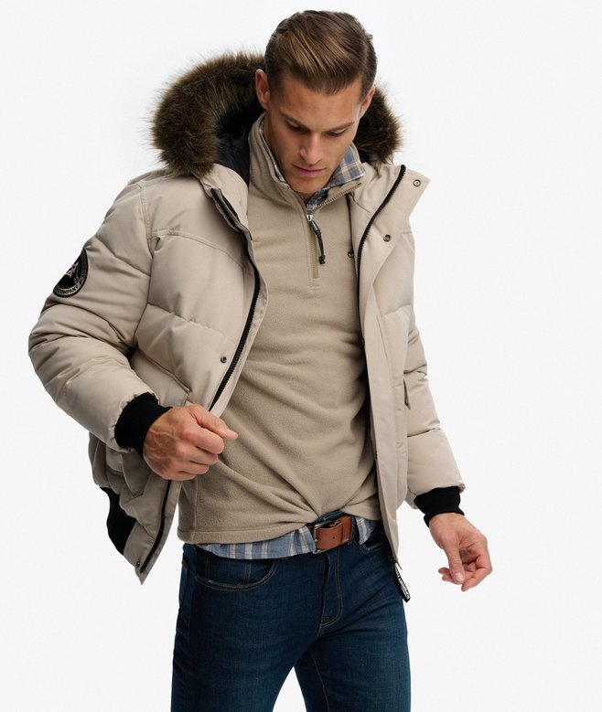 Everest Hooded Puffer Bomber Jacket