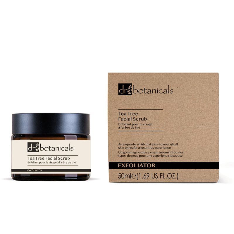 Dr. Botanicals Eucalyptus & Tea Tree Anti-Ageing Facial Scrub 50ml for Blemishes and Acne