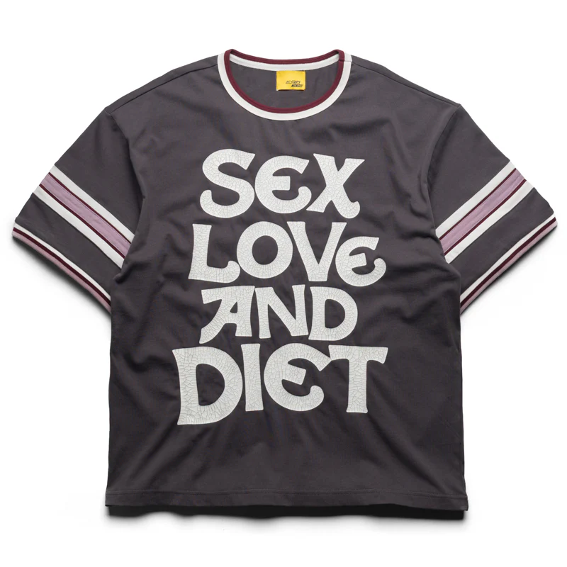 Diet Starts Monday SL&D Athletic Tee - Vintage Black/Dusty Rose