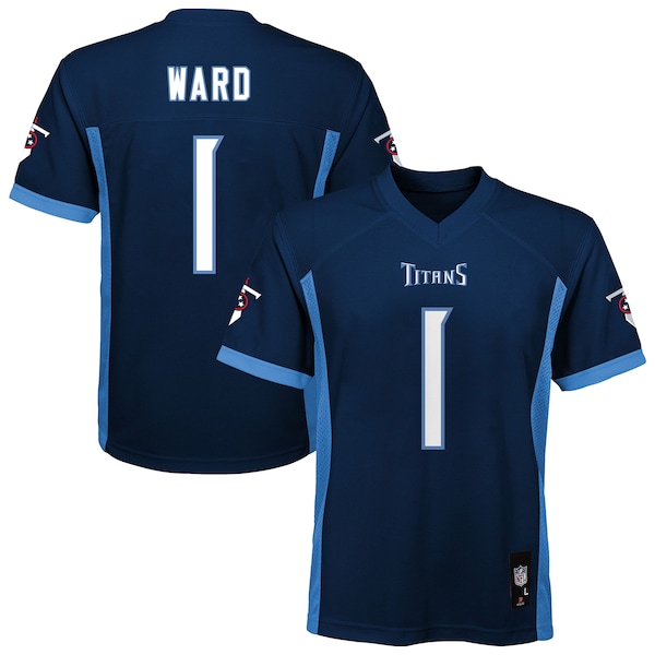 Cameron Ward Tennessee Titans Youth Replica Player Jersey - Navy