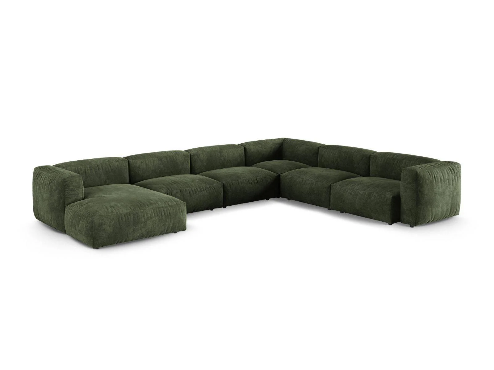 Modulaire hoekbank Martina rechts velvet