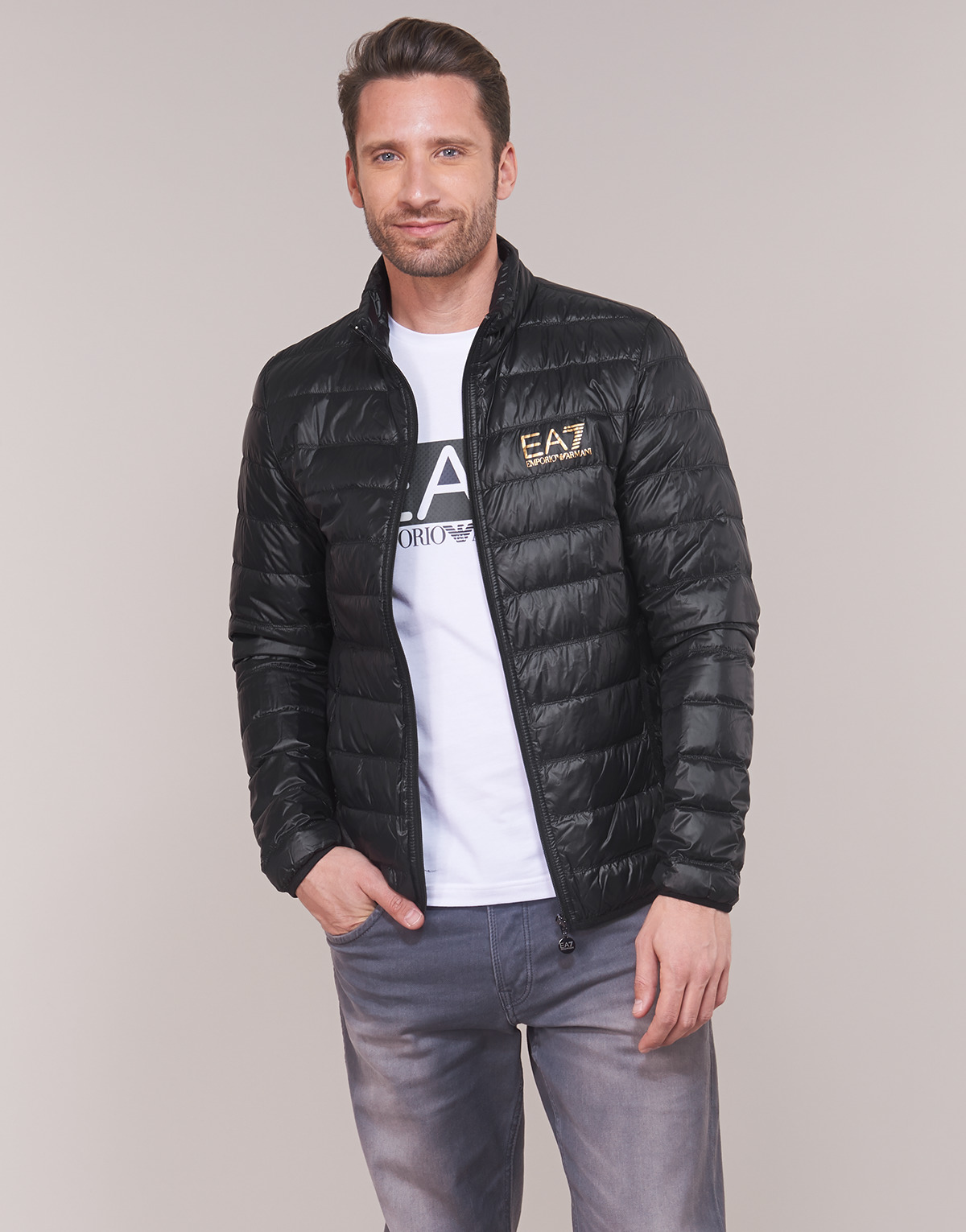 Emporio Armani EA7 - TRAIN CORE ID DOWN LT - Black / Gold