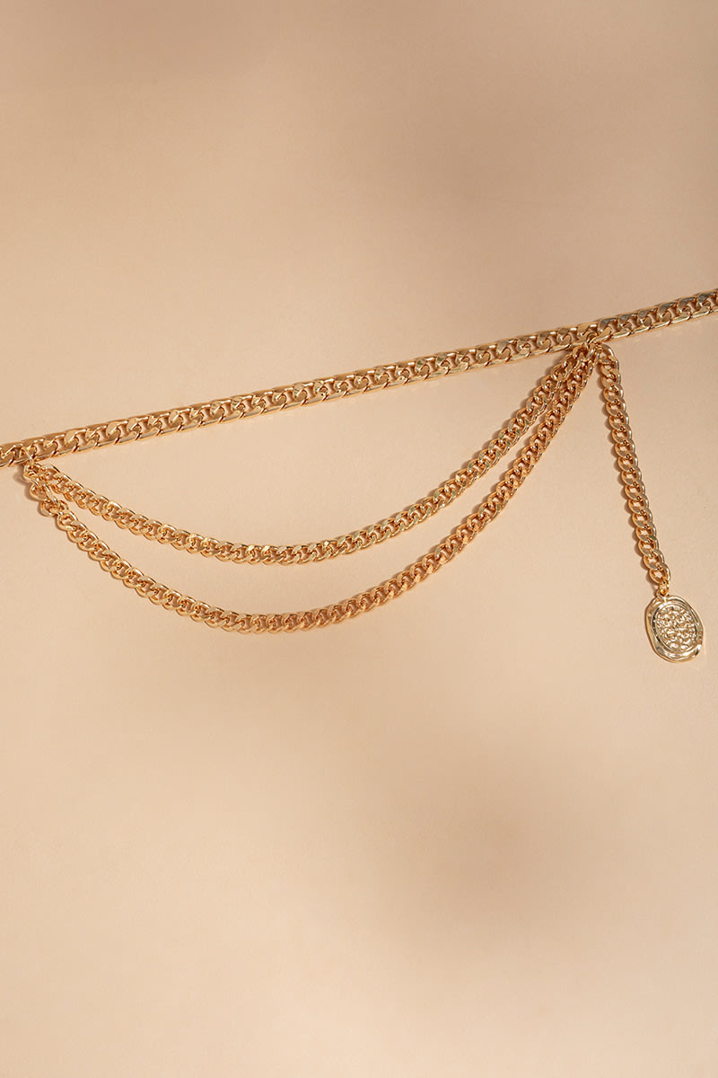 Gena Triple Chain Belt