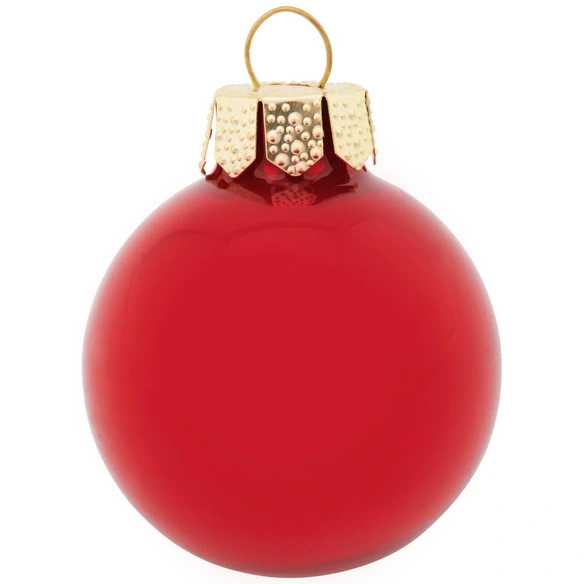 Weihnachtskugel, rot, 44 Stück