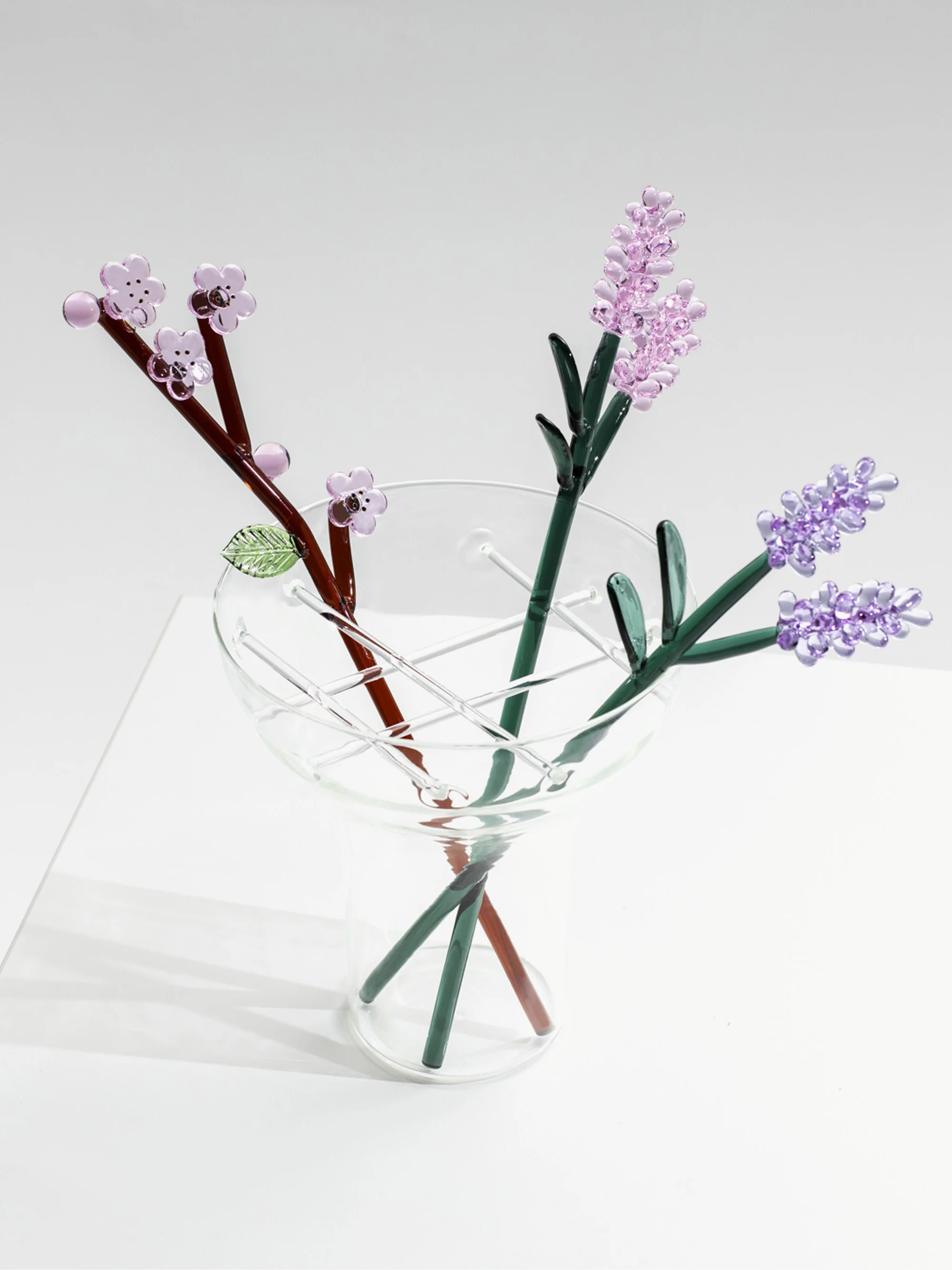 Handgefertigte Glasblume Botanica aus Borosilikatglas