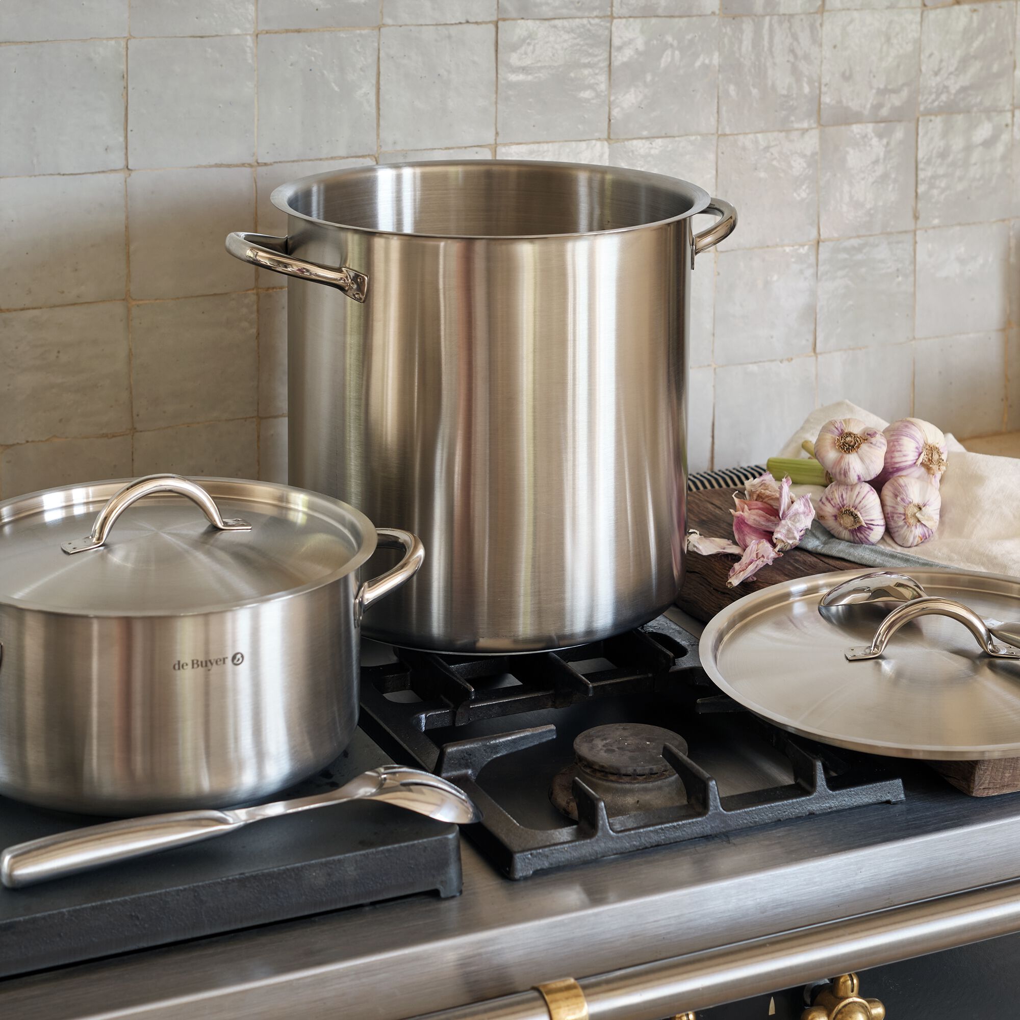 PRIM APPETY - Couvercle en inox De Buyer - argenté D28 cm