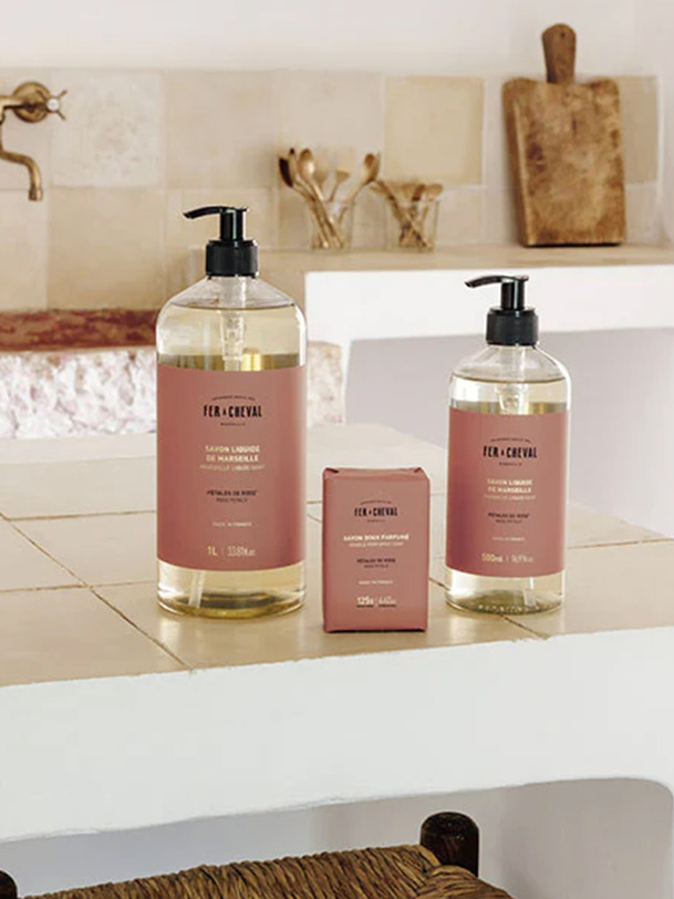 Savon solide pÊtale de rose - fer a cheval rose