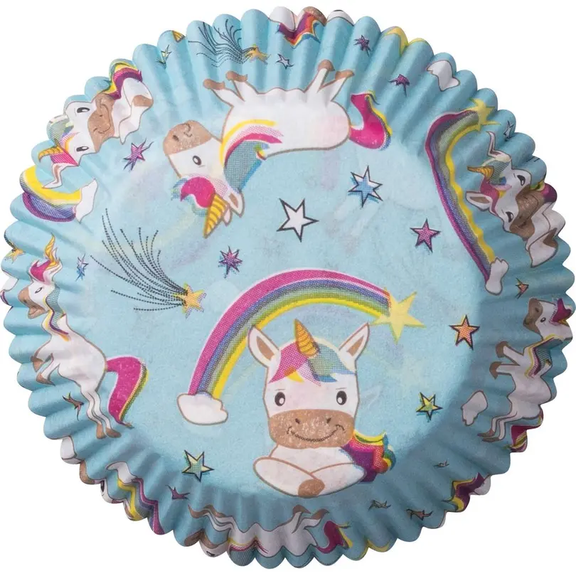 Papierförmchen 60-teilig Einhorn